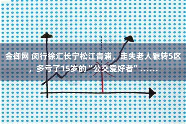 金御网 闵行徐汇长宁松江青浦，走失老人辗转5区，多亏了15岁的“公交爱好者”……